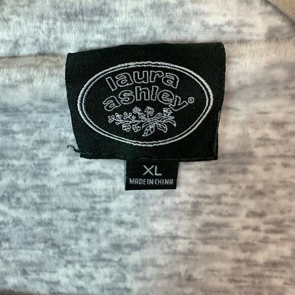 Laura Ashley women pajama top cozycore soft holiday joy feminine warm Christmas - Picture 4 of 10